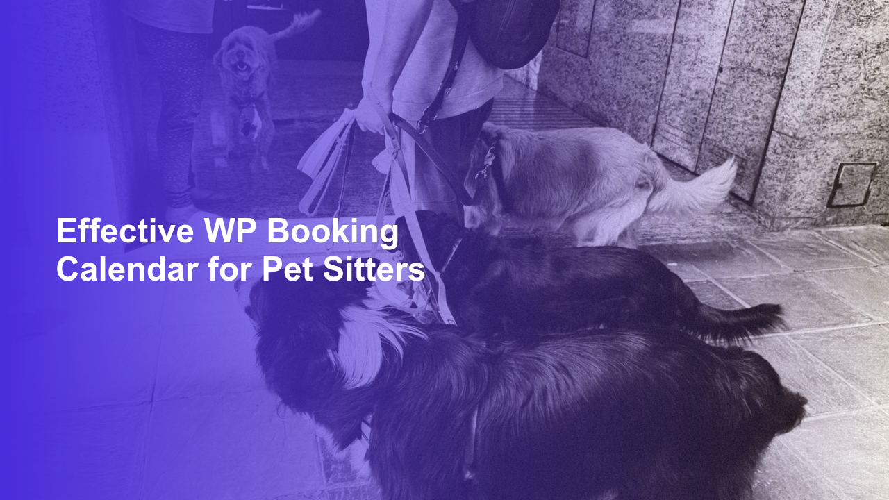 Effective WP Booking Calendar for Pet Sitters