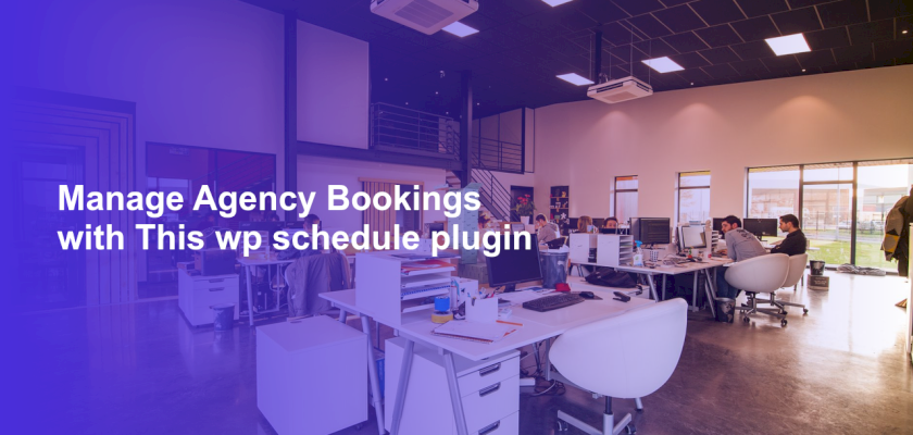 Manage Agency Bookings with This wp schedule plugin