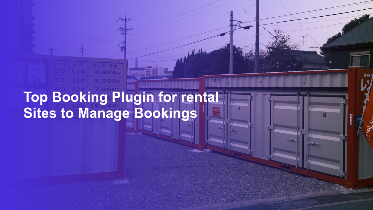 Top Booking Plugin for rental Sites to Manage BookingsWorpress Booking Plugin - WP Booking Plugin - Booking Calendar